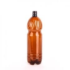 Бутылка ПЭТ 1,5 л. коричневая в комплекте с колпачком